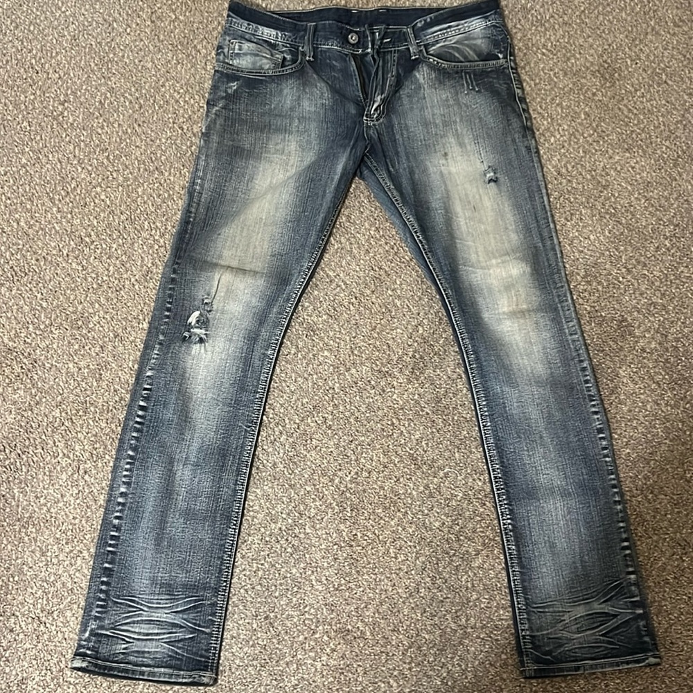 Buffalo David Bottom jeans, black, skinny stretch, 32w x 32L